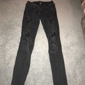 Black jeans. True Religion
